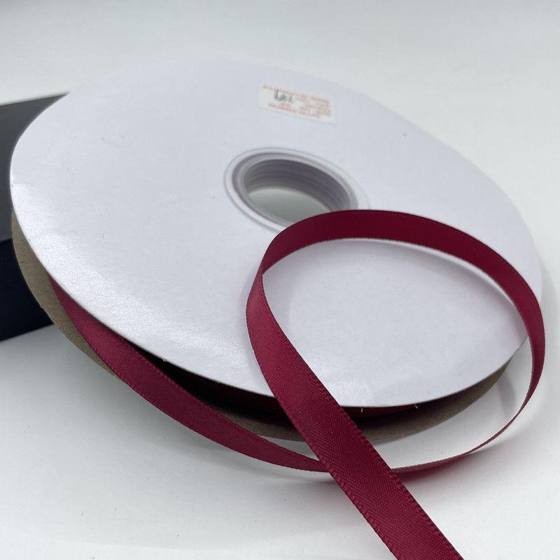 0.6-5cm Wine Red Polyester Ribbon for Gift Box Packaging, Floral Decoration, and Baking.
