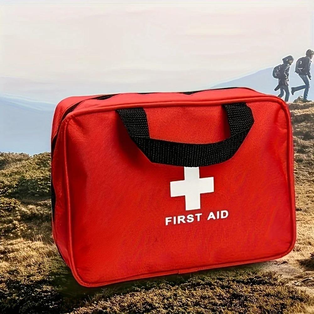 Deluxe First Aid Kit with Portable Bag -Emergency Medical Supplies for Hunting, Hiking, Camping & Outdoor Adventures