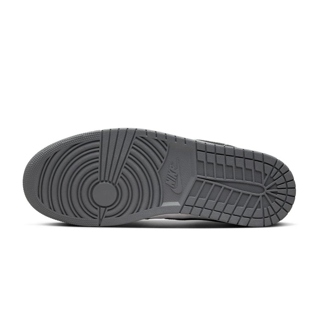 Jordan Air Jordan 1 Abrasion Resistant Low Top Vintage Basketball Shoes Men's Smoke Gray 553558-044(Team701-F)