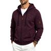 Men's Loose Fit Zip Hoodie with Multiple Pockets Casual Jacket