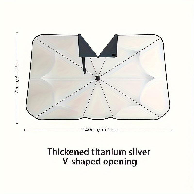 Retractable Summer Car Sunshade with UV Protection and Heat Insulation