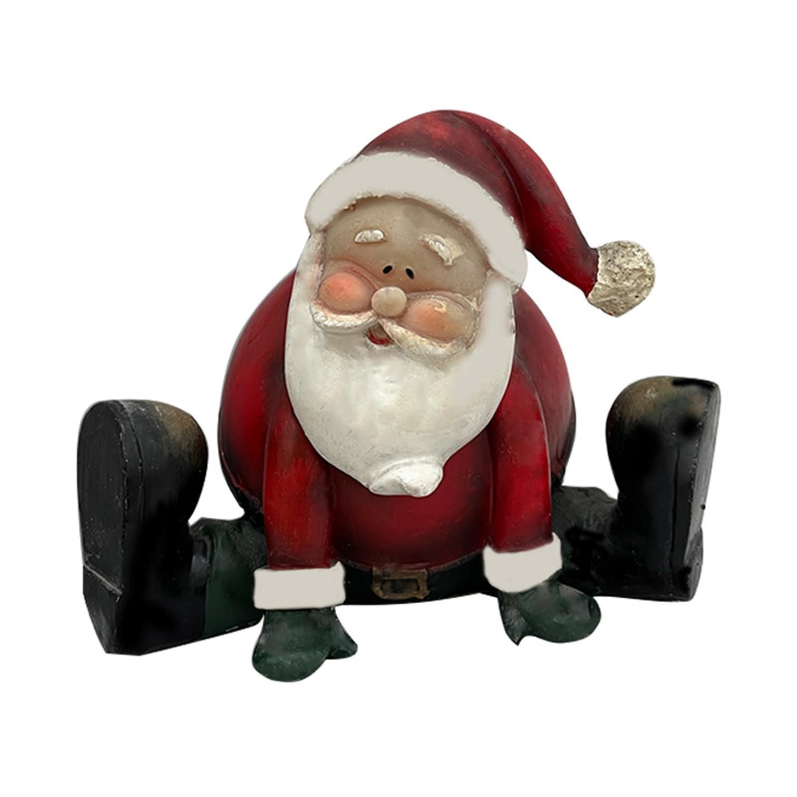 

Короткие украшения Санта-Клауса, стеклянные выдувные украшения на Рождество One Size