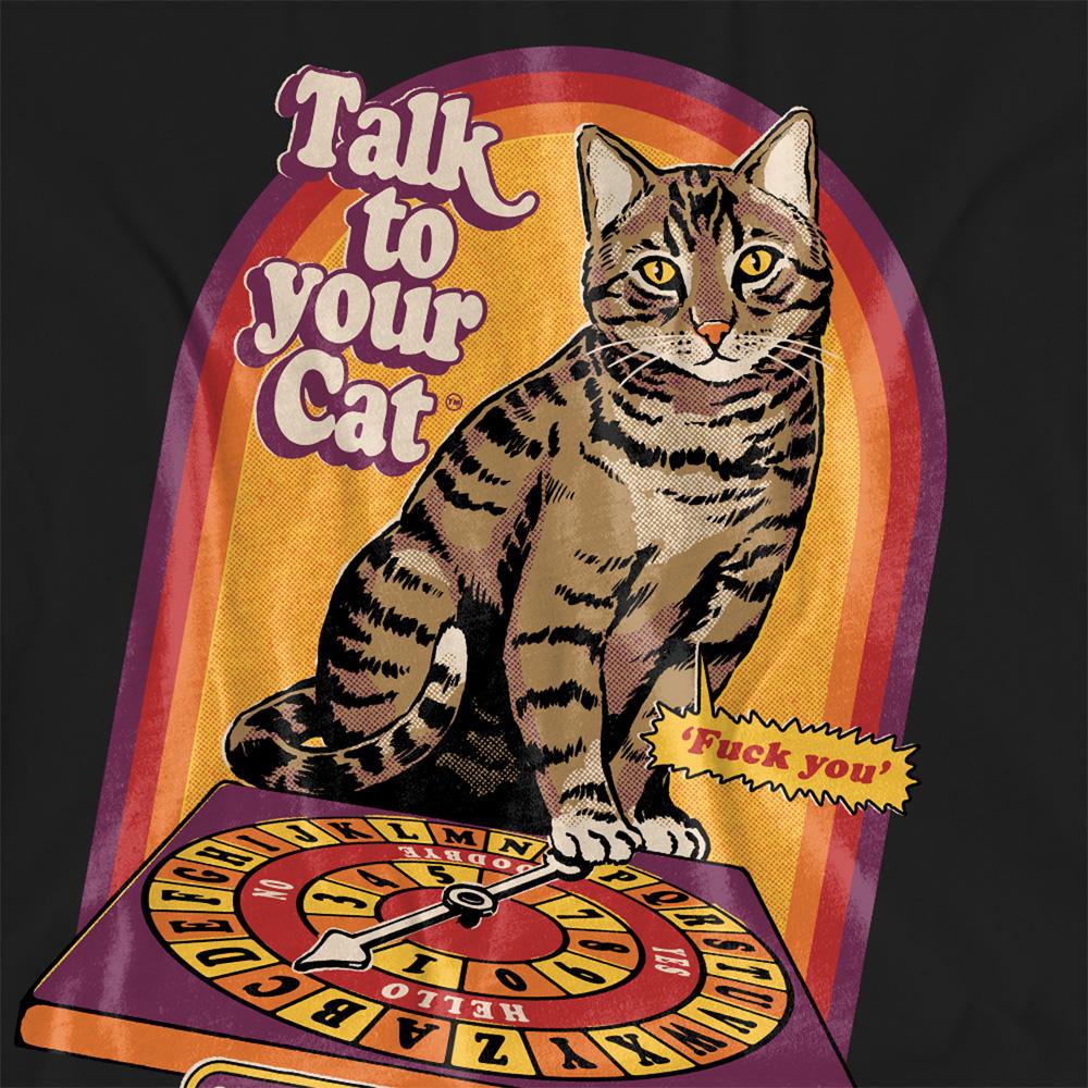 Steven Rhodes Womens/Ladies Talk To Your Cat T-Shirt