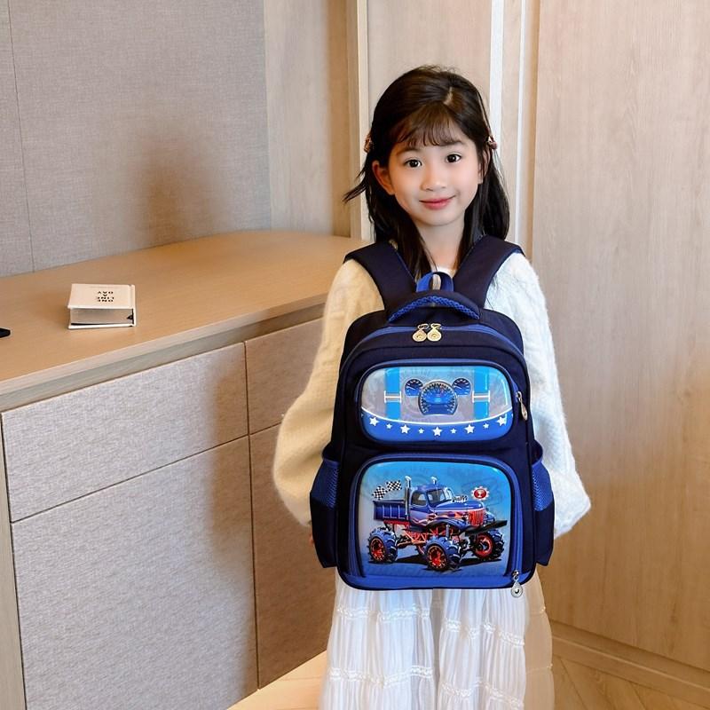 School BagsNew primary school first, second and third grades cute cartoon backpack mermaid dinosaur hard shell bag