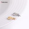 14K Gold Plated Brass Pearls Clasps Decorative Connector Fastener Pearl Pendant Bail Handmade DIY Jewelry Making Accessories