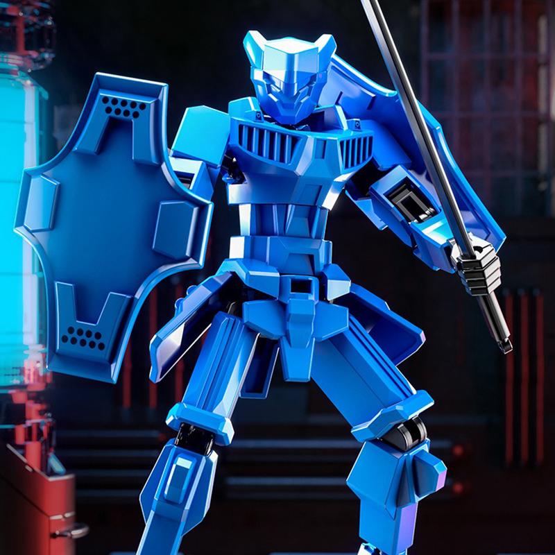 3D Printed Knight Mannequin Dummy Multi-Jointed Movable Shapeshift Robot Warrior 13 Action Figure Ornament Decoration For Kids