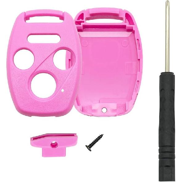 3+1 Buttons Replacement Key Fob Cover Case fit for Honda 2003-2012 Accord 2006-2013 Civic EX 2009-2015 Pilot 2005-2006 CR-V Ridgeline Odyssey Keyless