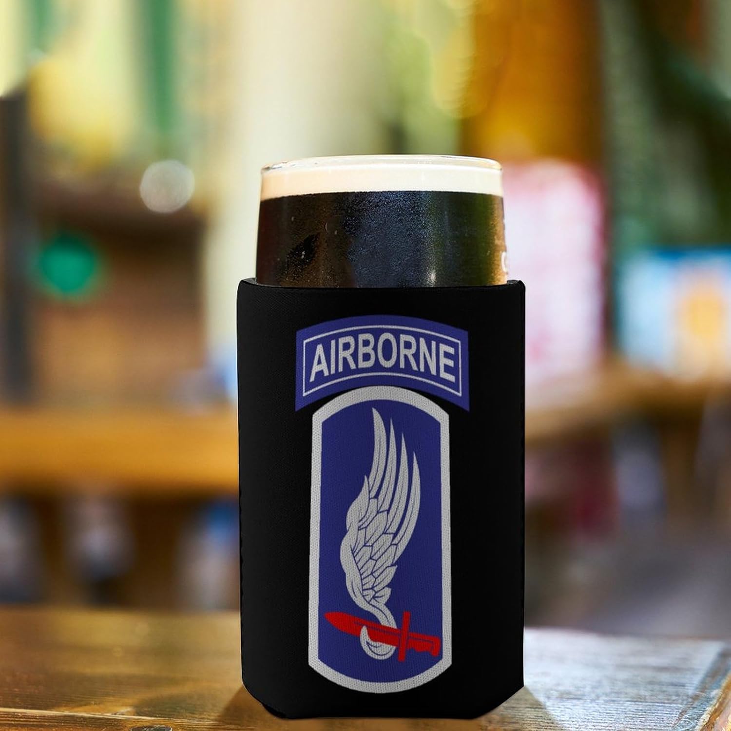 173rd Airborne Brigade Funny Can Cooler Insulated Sleeve Reusable Tumbler Cover Holders for Cold Hot Beverages