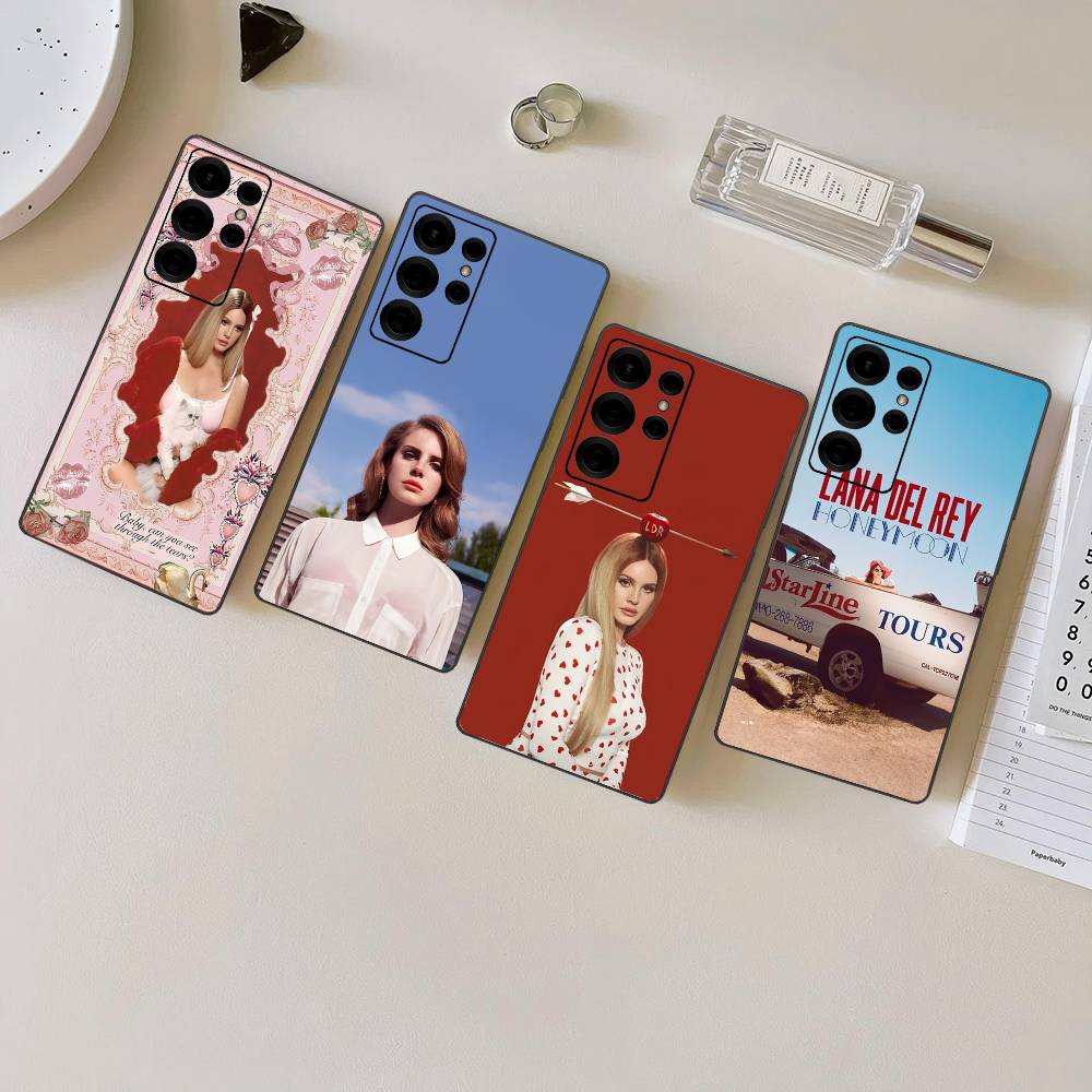 Singer Lana Del Rey Phone Case For Samsung S 24 fe 25 Ultra plus 20 lite 21 30 22 23 24 22 Ultra 5G Fundas