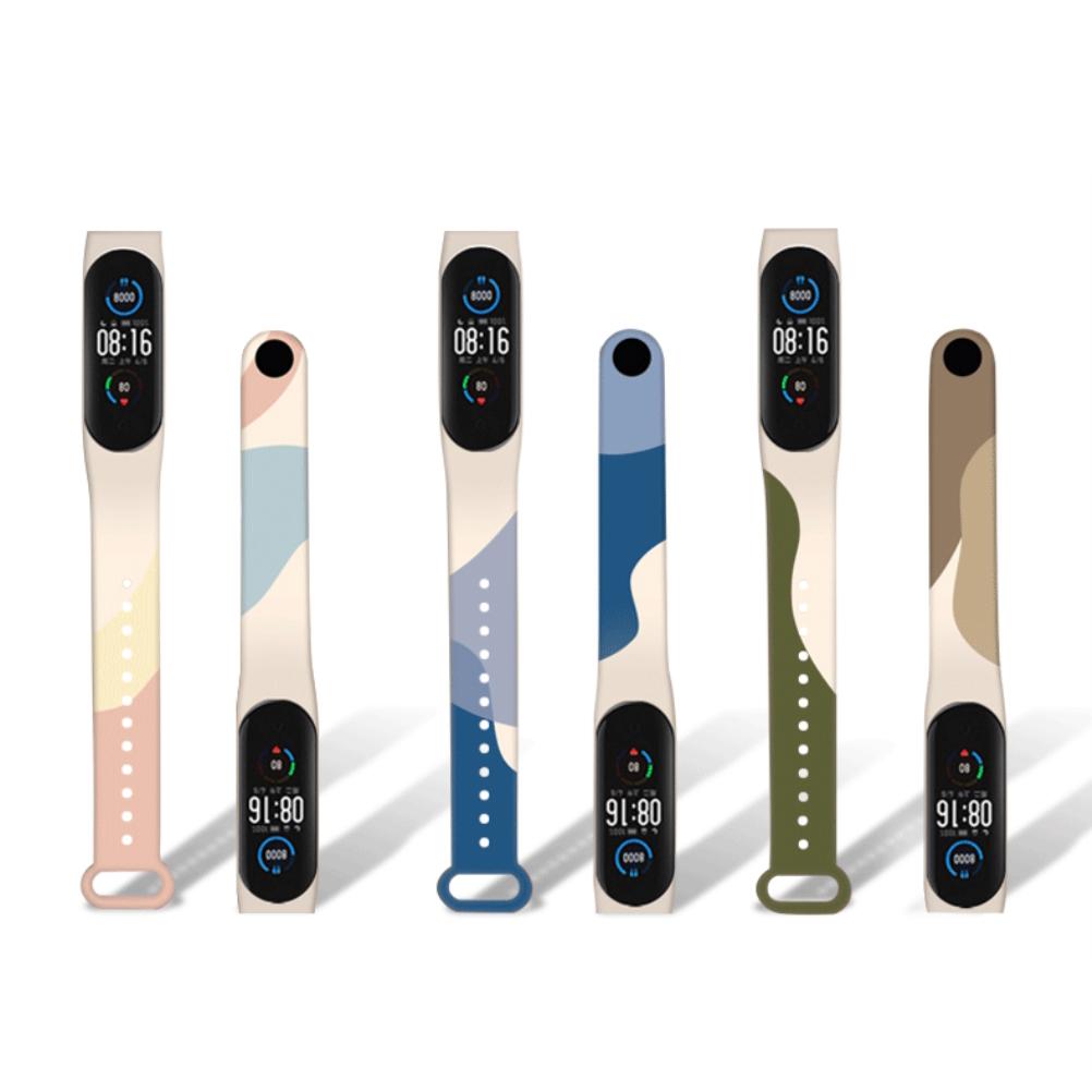 Buntes Armband Kompatibel für Xiaomi Mi Band 3 4 5 6 Weiches TPU Armband Ersatz Armband