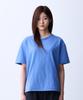 ADERNM Natural Sprinkle Round Neck T-Shirt Blue