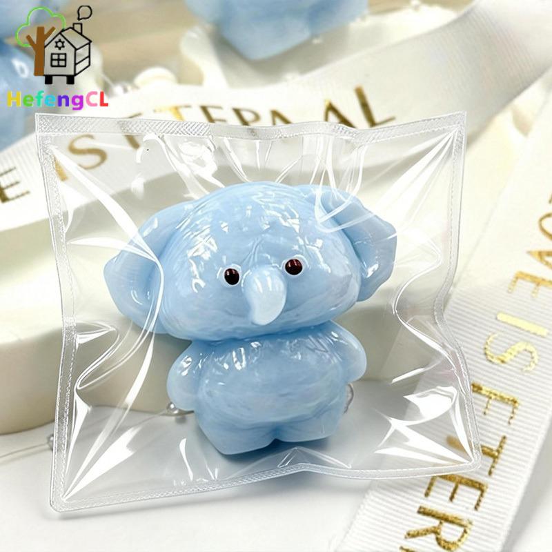 Schattige Blauwe Olifant Langzaam Rijzende Squishy Speelgoed Zacht TPR Knijp Fidget Speelgoed Kawaii Dier Stressverlichtende Pop Kinder Verjaardagsfeest Cadeau