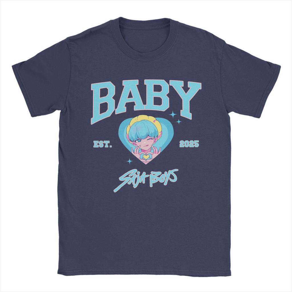 BABY Saja Boys Kpop Demon Hunters T Shirt Men Pure Cotton Funny T-Shirts Round Collar  Tees Short Sleeve Clothes Party