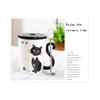 New Cat Tail Handle Mugs Cup Ceramic Coffee Tea Milk Drinkware with Spoon Cover Three in One Lovely Mug Gift