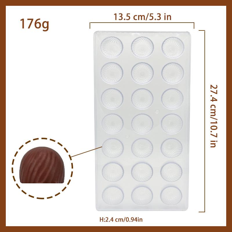 Clear DIY Candy Chocolate Molds - Sturdy Plastic Baking Molds