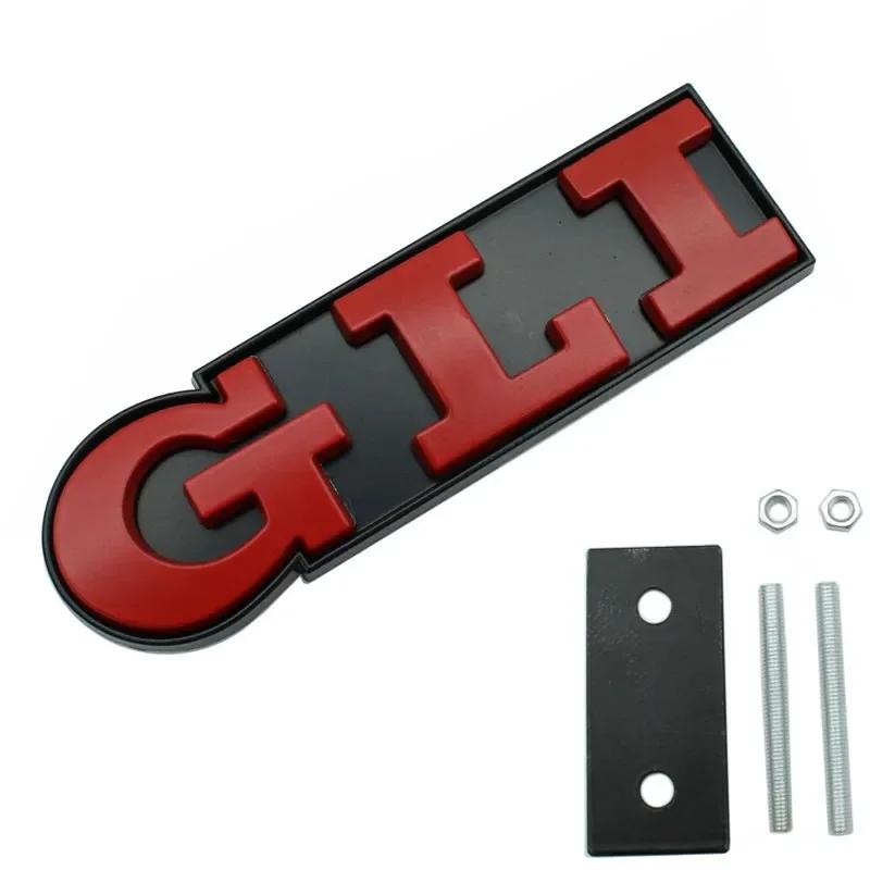 2026 Hot For Volkswagen VW Metal Car GLI Logo Emblem Front Grille Badge Decals for Volkswagen Polo Jetta Golf MK2 MK3 MK4 MK5 MK
