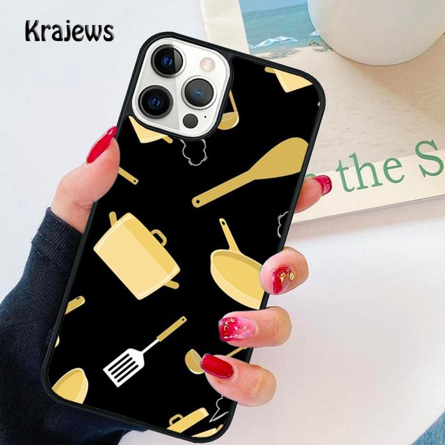 Baking Cooking Utensils Chef soft Phone Case Cover For iPhone 17 Air 16 15 14 plus 12 13 pro max coque Fundas