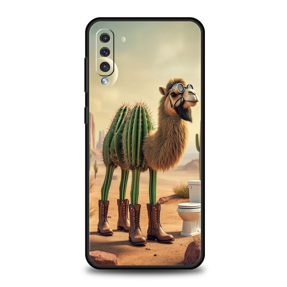 Animal Camel Phone Case for Samsung Galaxy A56 A54 A42 A36 A34 A26 A24 A16 A14 A12 A06 A50 A52 A10 5G Soft TPU Shell Fundas Bags