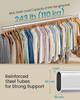SONGMICS Clothes Rack on Wheels, Heavy-Duty Clothes Rail, with Extendable Hanging Rail, 110 kg Load Capacity, 45 x (160-200) x 162.9 cm