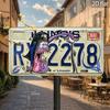 Car License Plate Metal Wall Decor 15x30cm