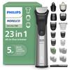 Norelco Multigroom 7000 Series All-in-One Trimmer MG7970/49 Men's Grooming Kit Beard Face Nose Ear Body Titanium Blades Travel Pouch