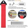 26cm Nylon Abschleppgurt Hochfeste Auto Rennsport Abschleppseile mit Abschleppanhängerseilen Autoanhängerseile Stoßstangenanhänger Abschleppgurt