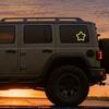 Solar Star Light for Car Triangle Window Wireless Atmosphere Lamp with Multi-Color Modes Suction Cup Decorative LED Light Waterproof Rear Window Glow