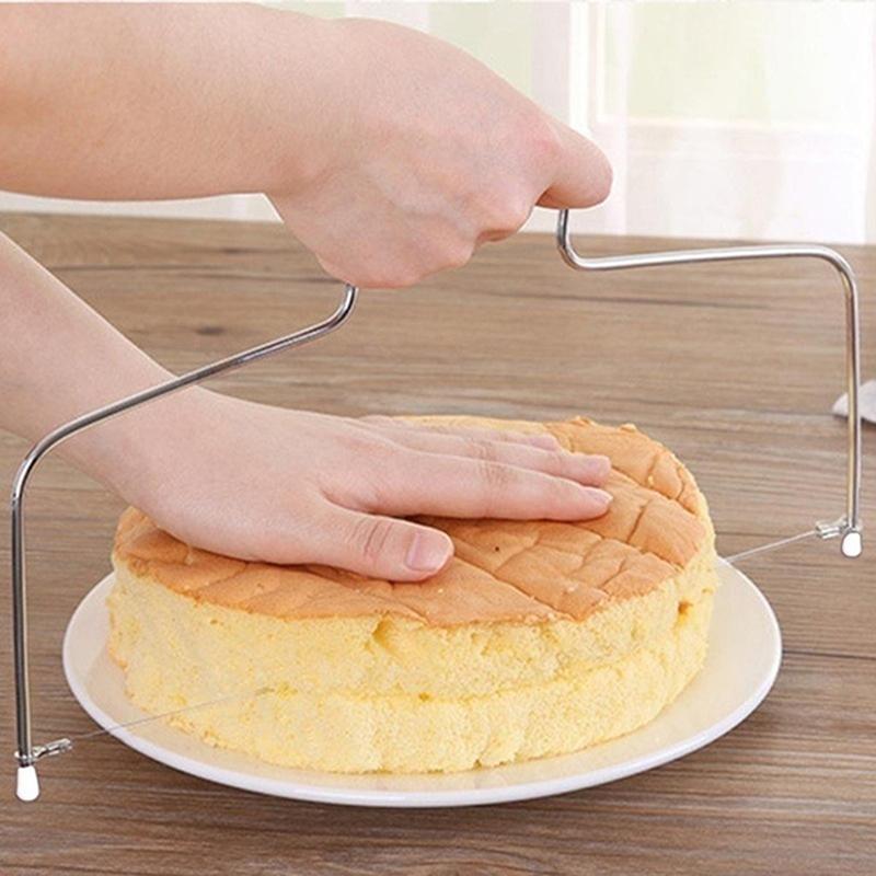 Single Line Adjustable Stainless Steel Cake Cut Slicer Decorator Baking Tool