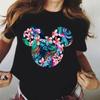 2026 New Disney Mickey Mouse TShirt Cute Harajuku Ullzang Cotton TShirt Printed TShirt Fashion Top Family ParentChild Top