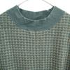 REDYAZEL Grid pattern Long sleeve knit one piece F green Women Used