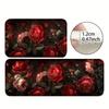 1Pcs Anti Fatigue Kitchen Rugs, Beautiful Roses Print Waterproof Non-Slip Thick Cushioned Kitchen Mat Heavy Duty Comfort Standing Mat for Kitchen