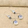 Milky Opal 925 Solid Sterling Silver Earrings, Handmade Gemstone Earrings Jewelry, Gifts For Wife Brand New Earrings