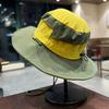 Spring and summer thin breathable sun hat foldable color matching big eaves bucket hat men's and women's outdoor travel sunscreen hat