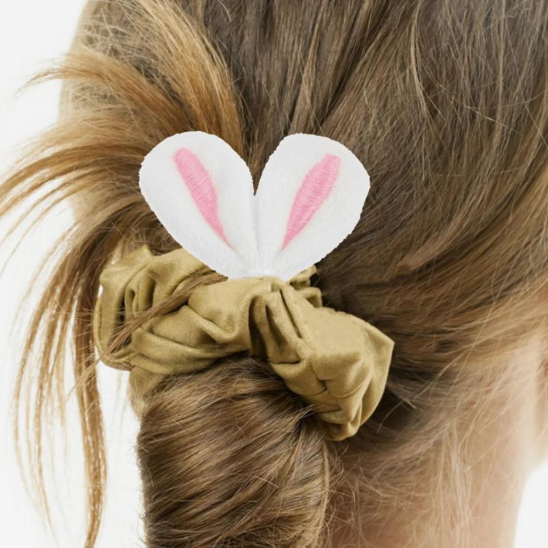 10Pcs/Lot Diy Handmade Plush Embroidered Ears Padded Patches Appliques For Clothes Sewing Supplies Diy Hair Decoration