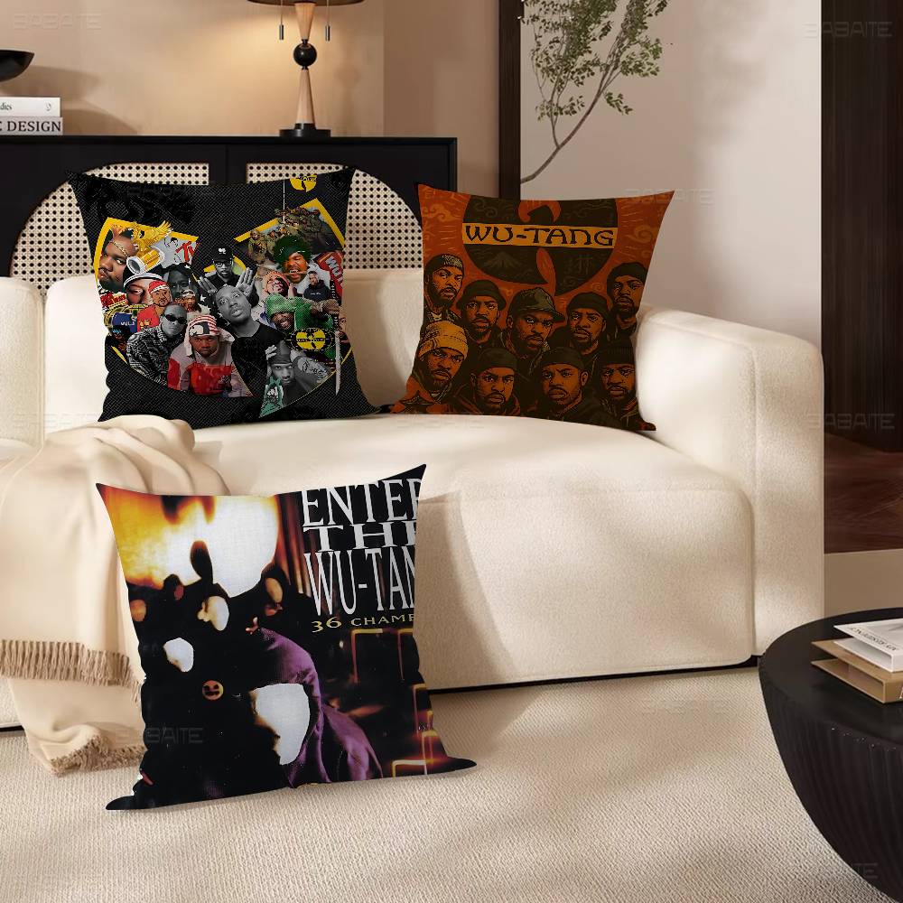 Popular Rap Group W-wu T-tang Personalized Pillow Dust Cover Bedroom Kids Party Decoration Pillowcase Birthday Children Gift
