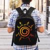Personalized N-Narutoes Uzumaki Backpack Men Women Casual Bookbag for School College Logo Bags