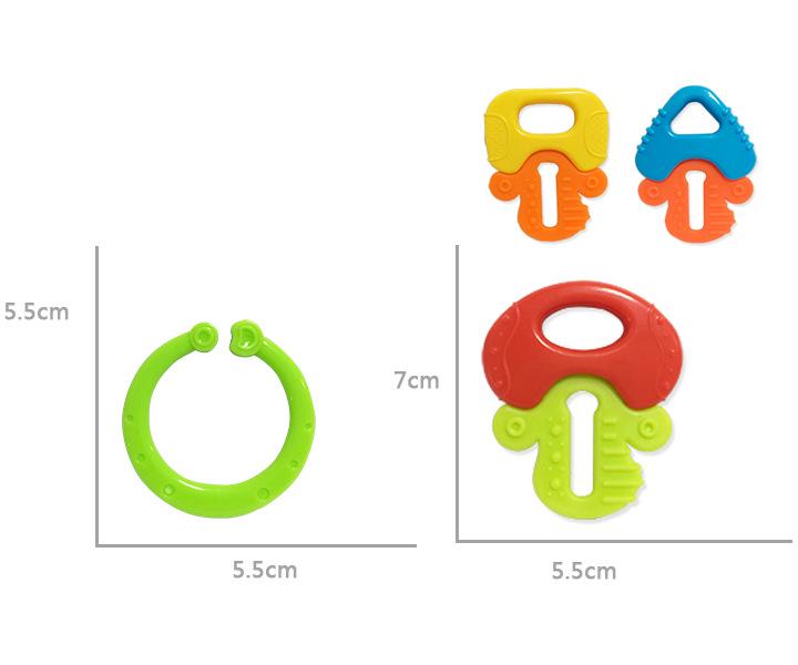 Eco-Friendly Baby Teether & Hand Rattle Toy for 0-12 Months