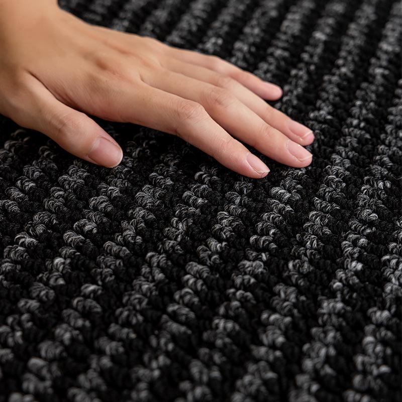 Cream Solid Color Anti-Scratch Bedroom Carpet - Thick Woven Imitation Sisal Floor Mat for Photography & Sound Insulation