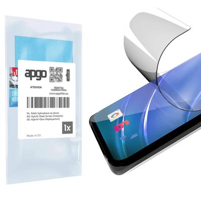 apgo Ultra-Clear Hybrid Protective Glass Compatible with Oukitel WP33 Pro, Flexible Nano Glass, Great Replacement for Tempered Glass, Scratch-resistan