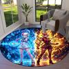 Alfombra Redonda de Área Alfombra de Alfombra de One Piece Para Sala de Estar Dormitorio Sofá Sala de Juegos Decoración Alfombrilla Antideslizante para el Suelo