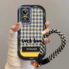 Monotone Lattice RealmeGtneo3 Mobile Phone Case Protective Case Silicone Tape Holder