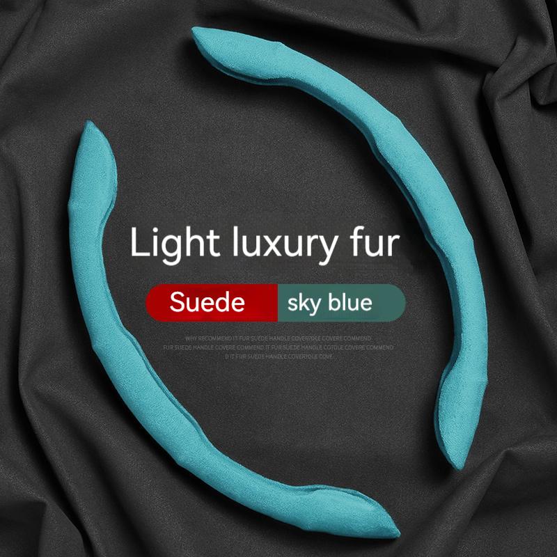 Non-slip Car Steering Wheel Cover Suede For Baojun 310 330 360 510 530 560 610 730 RS-3 RC-5 RM-5 Car