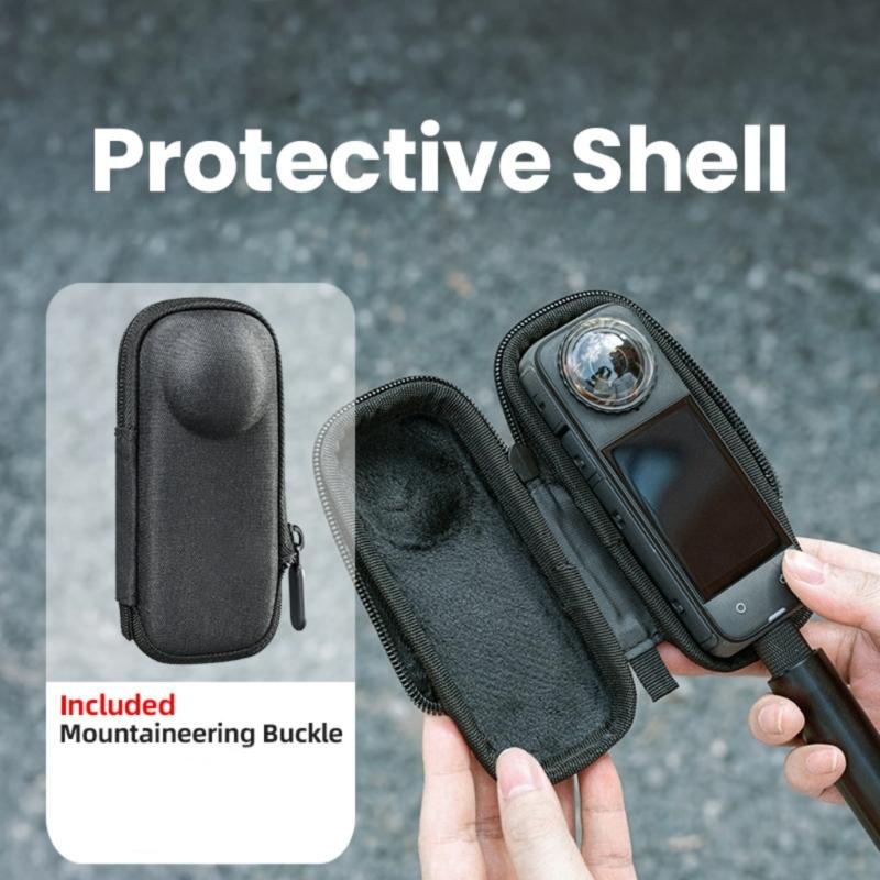 Compact Travel Bag Carrying Case for 360 X5 Action Camera Gear Lightweight EVA Shell Protections Organiser
