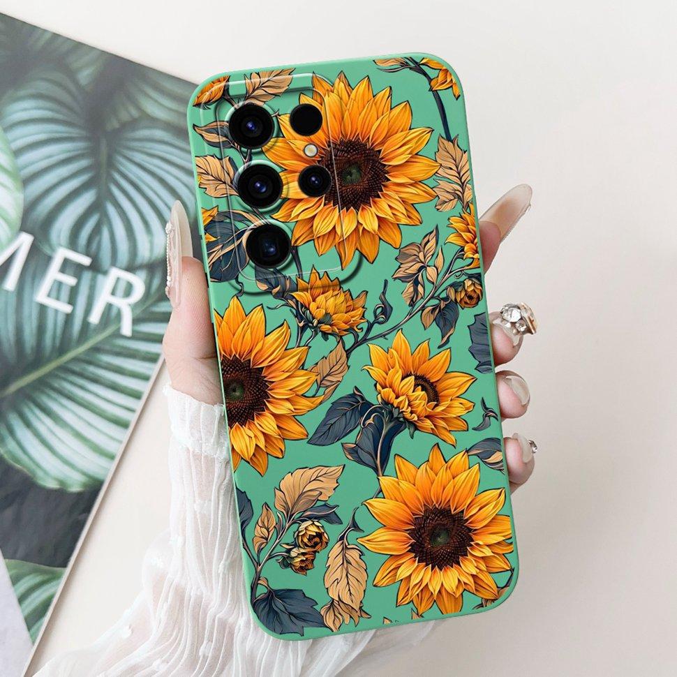 For Samsung Galaxy S24 Ultra Case Beautiful Cartoon Cover S24Ultra S928B S928U Soft TPU Phone Case For Samsung S24 Ultra Shell