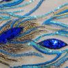 Fashion Elegant Sequin Embroidery Sequined Embroidery Patches DIY Blue Lace Appliques Sequins Patches Dresses