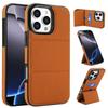 Vertical Kickstand Cards Solt Wallet Leather Case For iPhone 16 Pro Max 15 Plus 14 13 12 11 Xs MAX Se Triple Fold Stand Cover