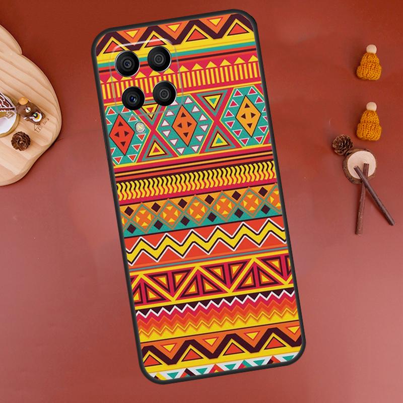 Tribal Aztec Geometric Colour Case For Samsung Galaxy M33 M21 M31 M16 M36 M56 M53 M13 M12 M32 M52 M15 M55 M14 M35 M34 M54