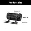 Front Fork Handlebar Bag Motorcycle Front Bag Tool Bag Skull Pattern Saddlebag PU Storage Pouch Motorbike Tool Bag