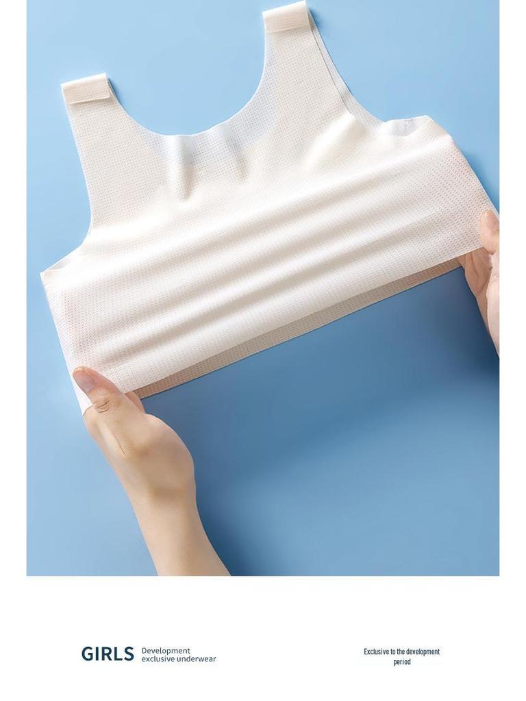 Girls' Summer Thin Style Training Bra for Puberty, Ages 12+