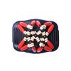 Women Vintage Wooden Beads Magic Hair Comb Hairpin Clip Double Slide Headwear